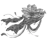 Ethereal White Traditional Hanfu Parasol 