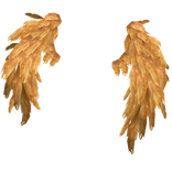 Etherial Golden Angel wings hat