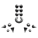 extreme angelbite piercings in silver
