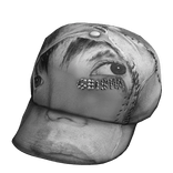 eye see you, skin cap tilted (b&w)