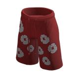 Fashion Denim Tears Shorts (Red)