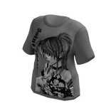 Misa Death Note Y2k Grunge Shirt Gray