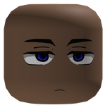 Face Anime Boy Bright Blue Eyes Neutral Dark Brown