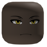 Face Anime Boy Bright Yellow Eyes Cute Black