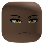 Face Anime Boy Bright Yellow Eyes Cute Dark Brown