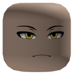 Face Anime Boy Bright Yellow Eyes Cute Light Brown