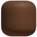 Faceless Dark Brown Head