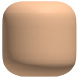 Faceless Light Orange Head