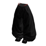 Fade Balloon Sweatpants (Black Red)