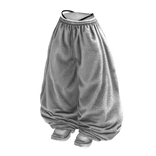 Fade Balloon Sweatpants (White Black)