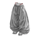 Fade Balloon Sweatpants (White Red)