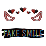 fake smile glitch censor bar