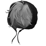 Fancy Grey Messy Hair & Hoodie