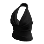 Fancy Halter Top (Black)