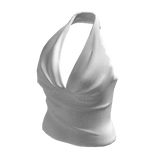 Fancy Halter Top (White)