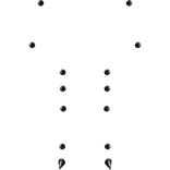 fangs + face dermal + anti eyebrow + more piercing