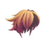 Fantasy Anime Warrior Flaming Sun Hair