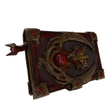 fantasy enchanted ancient dragon book on waist