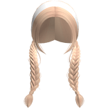 Farmgirl Blonde Braids With White Headband