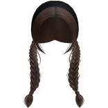 Farmgirl Dark Brown Braids With Black Headband