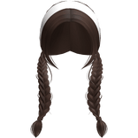 Farmgirl Dark Brown Braids With White Headband