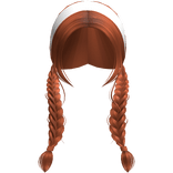 Farmgirl Ginger Braids With White Headband
