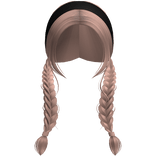 Farmgirl Milktea Braids With Black Headband