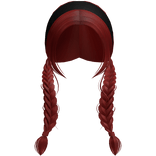Farmgirl Red Braids With Black Headband