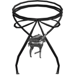 Fawn Necklace Black + Silver