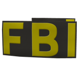 FBI Ranger Green Vest Patches (Yellow letters)