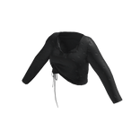 [FDDUGC]Floral Crop Top(black)