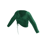 [FDDUGC]Floral Crop Top(dark green)