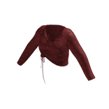 [FDDUGC]Floral Crop Top(dark red)