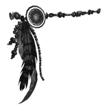 feather black waist