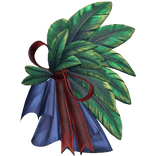 Feather Ribbon Brooch - Iridescent Green