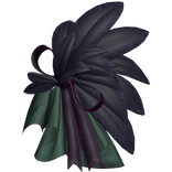 Feather Ribbon Brooch - Navy & Purple