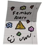 Femboy Paper Note