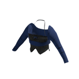 [fendudu]Soft Angel Top(dark blue)