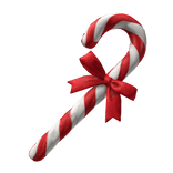 Festive Candy Cane Bow