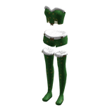 Festive Holiday Christmas Elf Set (Green)