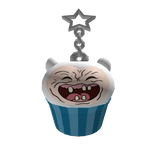 Finn cake adventure cupcake keychain 