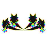 fire cartoony rainbow dragon