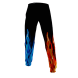 Blue and red flames pants 🔥