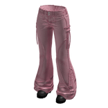 Flared Cargo Pants (Pink)
