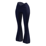 Flared Pants Blue Y2K Baddie Summer Tight 2000s