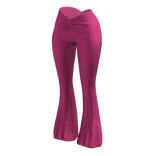 Flared Pants Pink Y2K Baddie Summer Tight 2000s