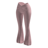 Flared Pants Pink Y2K Baddie Summer Tight 2000s