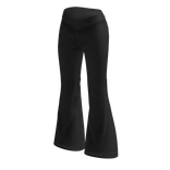 Flared Pants with V Waist (Charcoal)