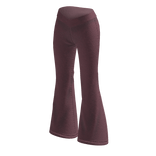 Flared Pants with V Waist (Mauve)