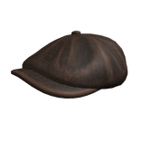 Flat Cap Brown Leather